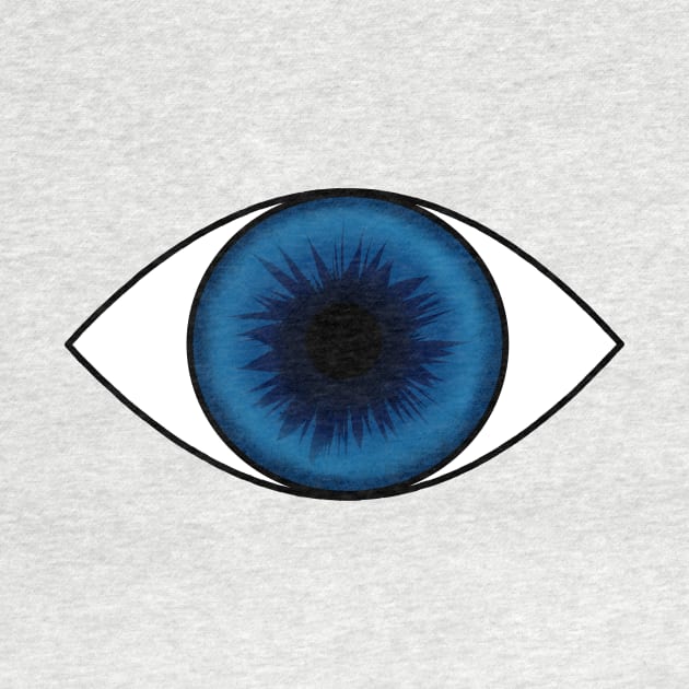 Eyeball Round Blue by Caloxya